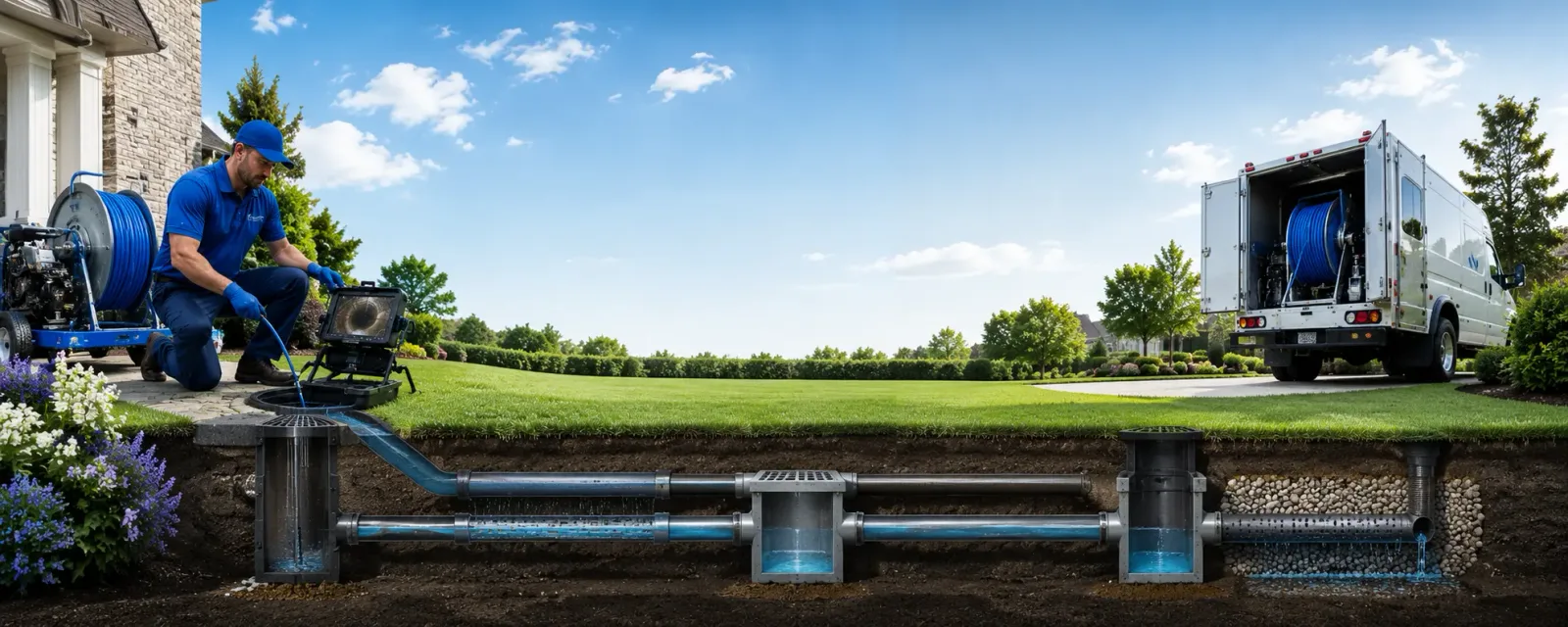 Outdoor drain cleaning information for Delaware, IA
